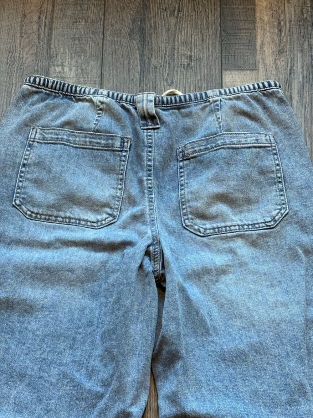Oat New York Light Blue Cropped Wide-Leg Jeans - Picture 9 of 9